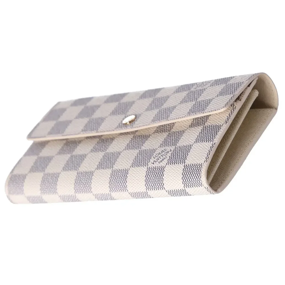 Louis Vuitton Sarah Envelope Wallet Damier Azur Beige